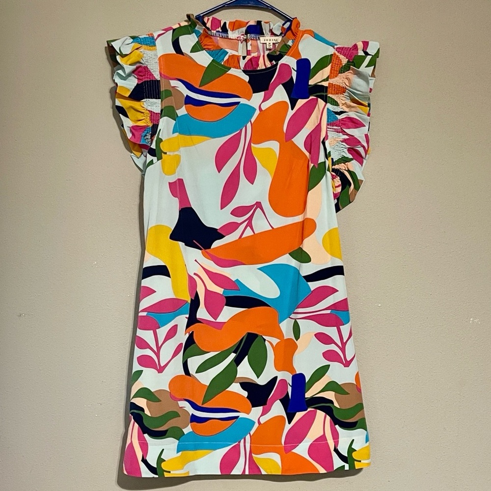 JODIFL Multicolor Abstract Patterned Dress